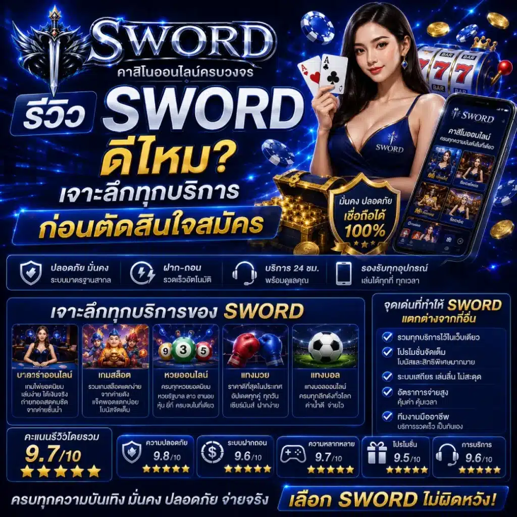 รีวิว SWORD ดีไหม_ เจาะลึกทุกบริการก่อนตัดสินใจสมัคร